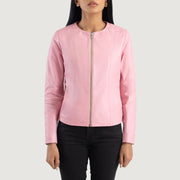 Elixir Collarless Leren Jas voor Dames – alternate product view 4