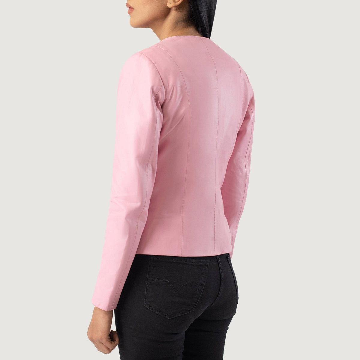 Elixir Collarless Leren Jas voor Dames – alternate product view 5