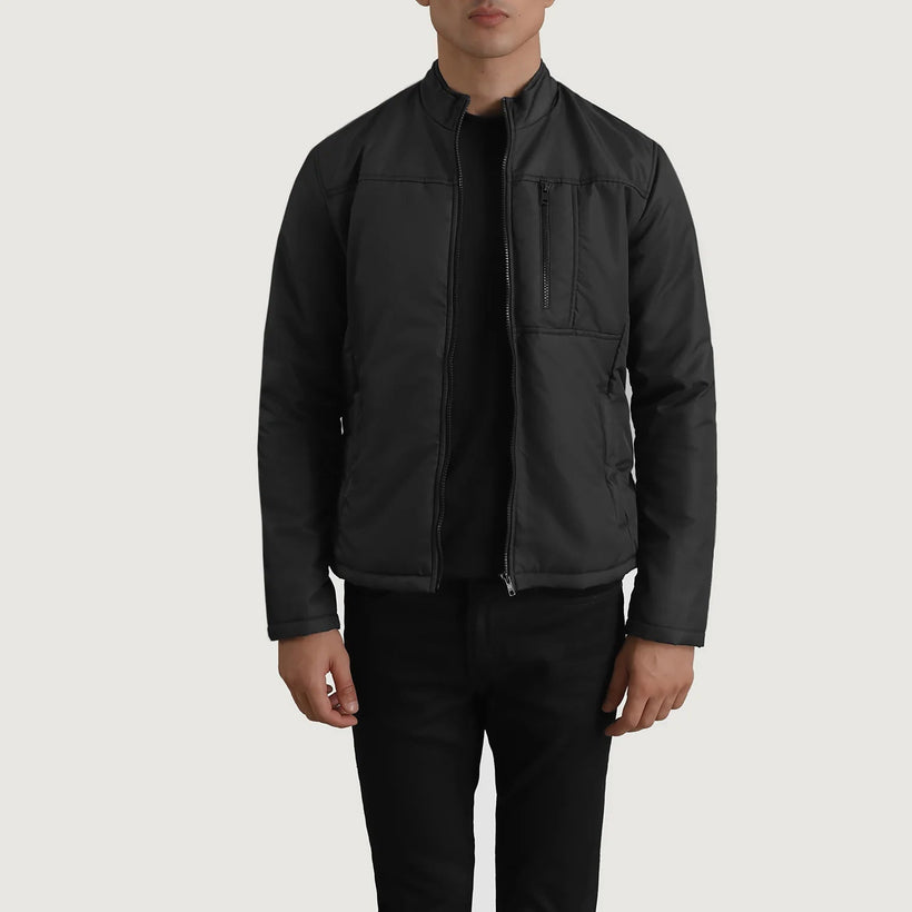 Elliot Zwart Lightweight Leren Jas voor Heren