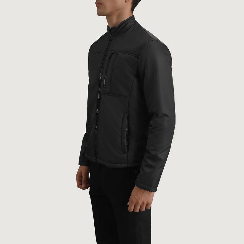 Elliot Zwart Lightweight Leren Jas voor Heren