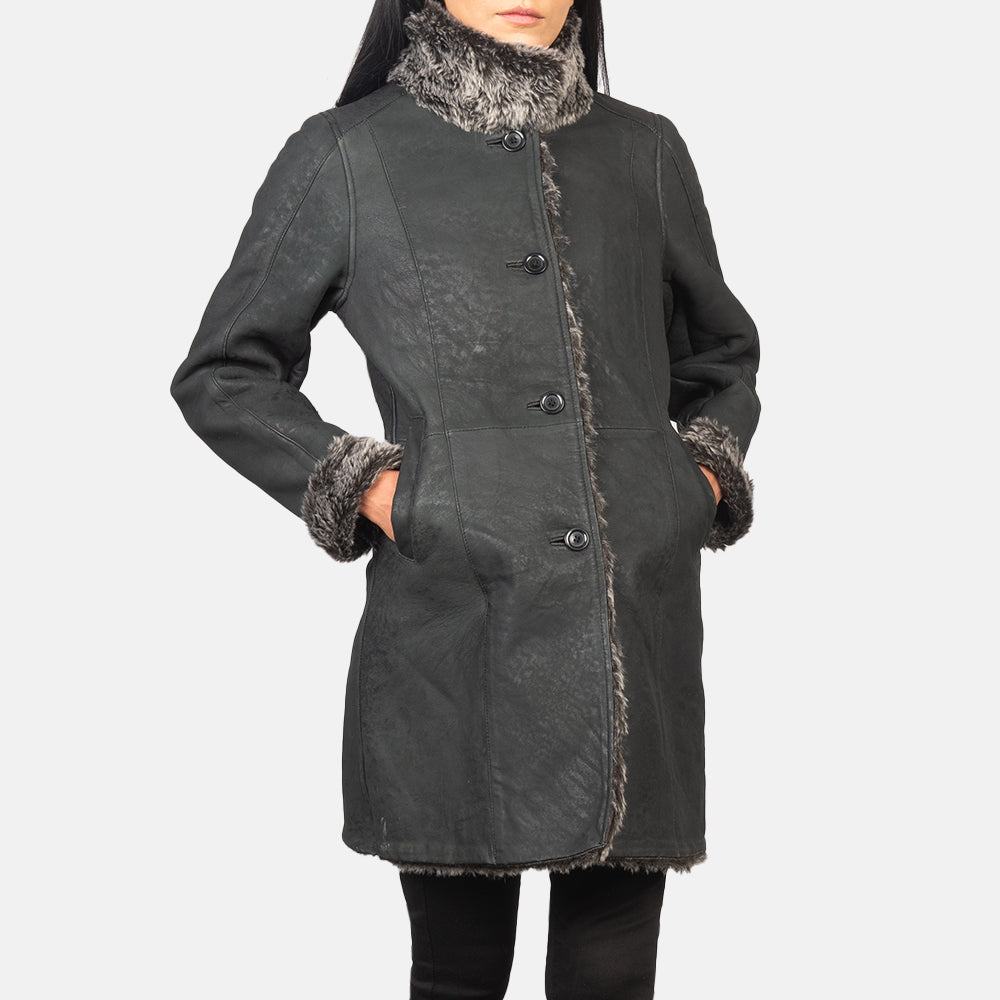 
Erica Shearling Leren Jas voor Dames – alternate product view 6