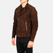 
Faisor Mocha Leren Bikerjack voor Heren – alternate product view 2