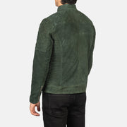 Fernando Gewatteerd Leren Bikerjack voor Heren – alternate product view 5