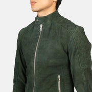 Fernando Gewatteerd Leren Bikerjack voor Heren – alternate product view 6
