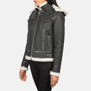Fiona Hooded Lammycoat voor Dames – alternate product view 2