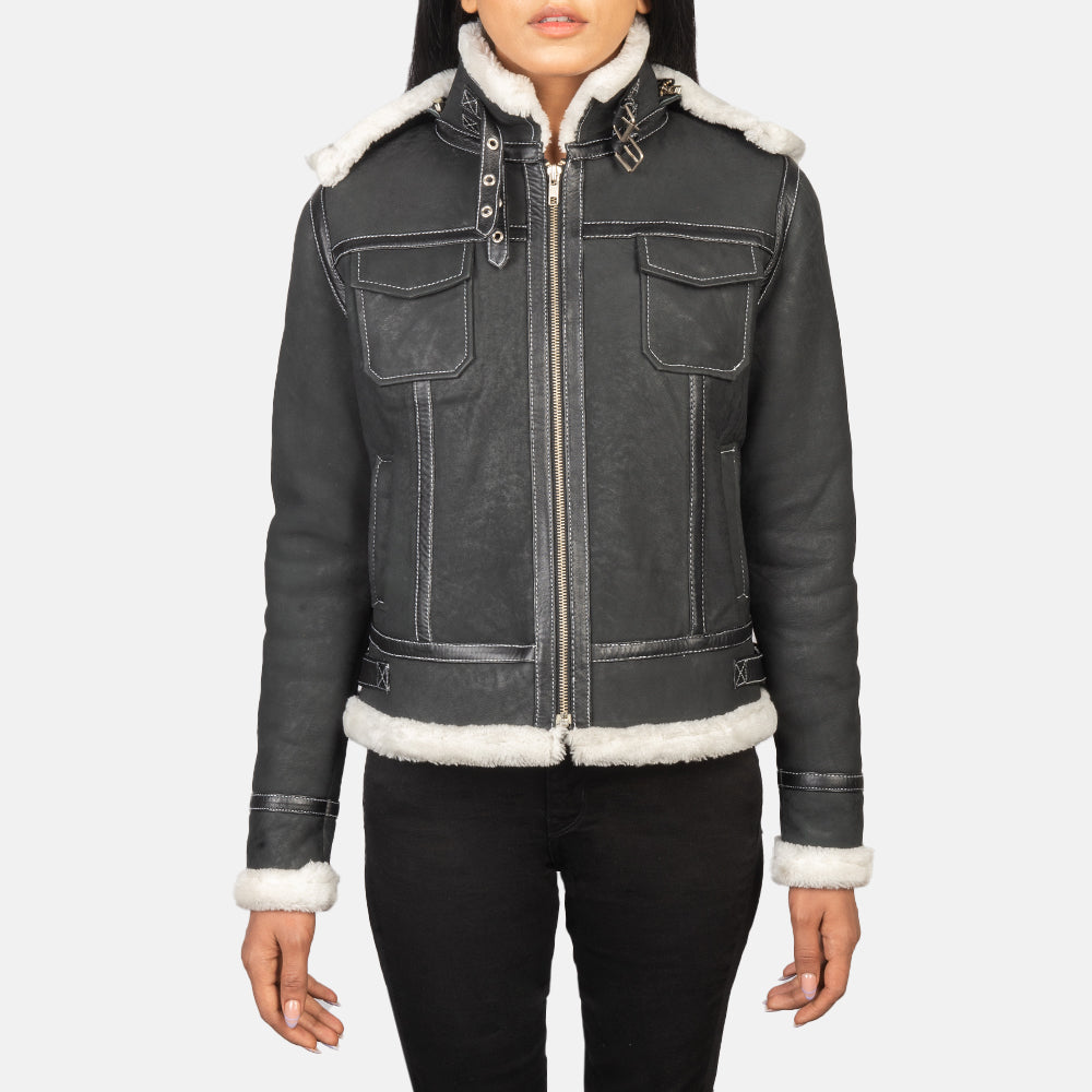Fiona Hooded Lammycoat voor Dames – alternate product view 4