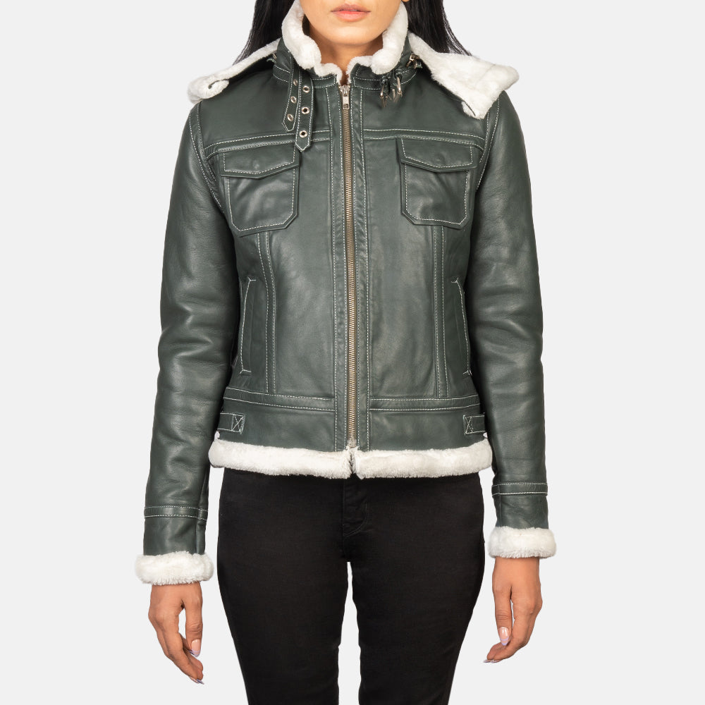 Fiona Hooded Lammycoat voor Dames – alternate product view 1