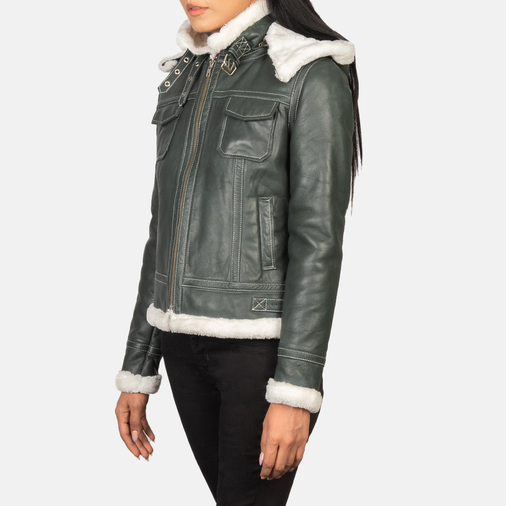 Fiona Hooded Lammycoat voor Dames – alternate product view 3