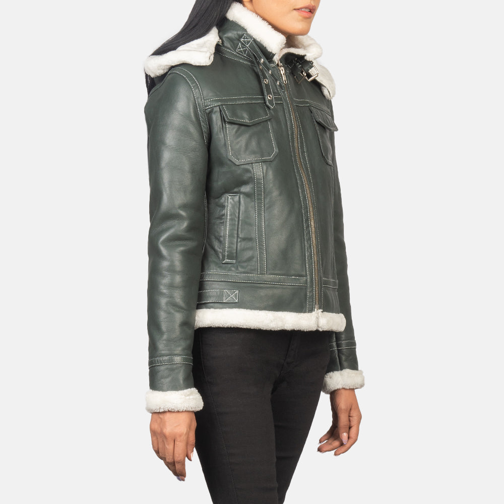 Fiona Hooded Lammycoat voor Dames – alternate product view 4