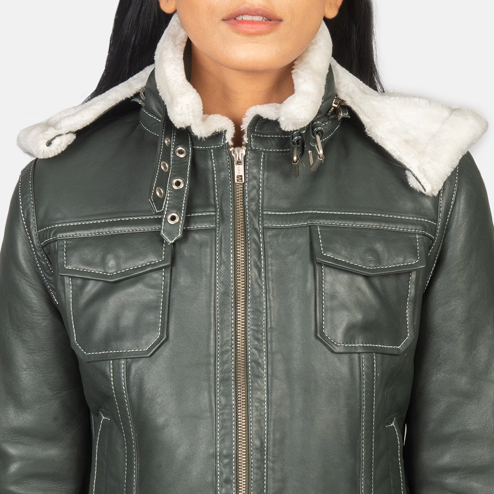 Fiona Hooded Lammycoat voor Dames – alternate product view 6