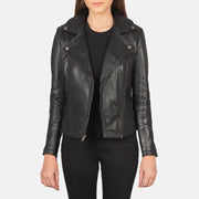 Flashback Leren Bikerjack voor Dames – alternate product view 2