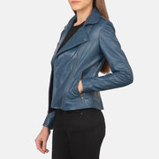 Flashback Leren Bikerjack voor Dames – alternate product view 4