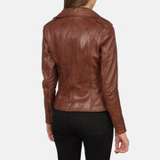Flashback Leren Bikerjack voor Dames – alternate product view 5