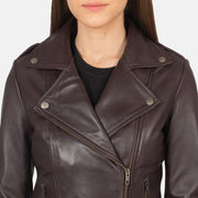 Flashback Leren Bikerjack voor Dames – alternate product view 6