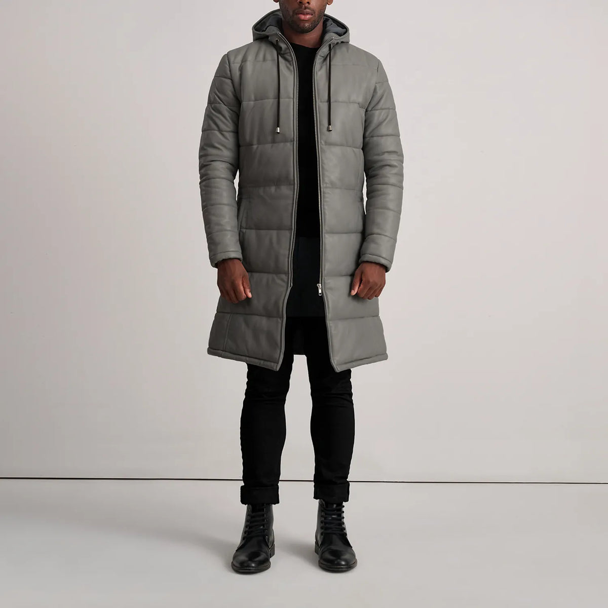 
Floyd Leren Jas Lichtbruin Puffer Leren Jas voor Heren – alternate product view 3