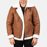 Francis B-3 Zwart Leren Bomberjack voor Heren – alternate product view 1