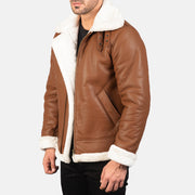 Francis B-3 Zwart Leren Bomberjack voor Heren – alternate product view 2