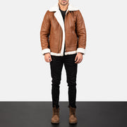 Francis B-3 Zwart Leren Bomberjack voor Heren – alternate product view 3
