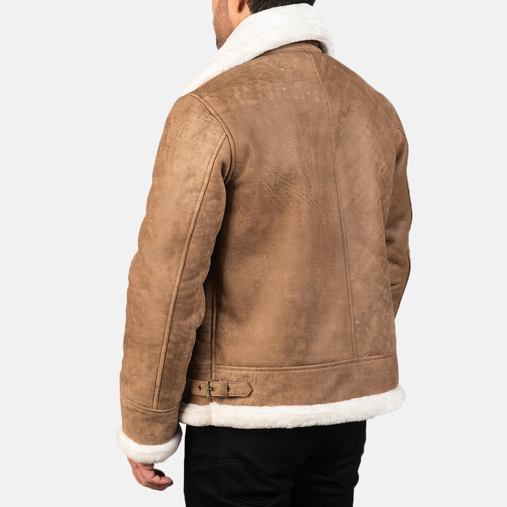Francis B-3 Zwart Leren Bomberjack voor Heren – alternate product view 5