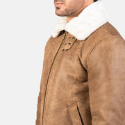 Francis B-3 Zwart Leren Bomberjack voor Heren – alternate product view 6