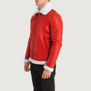 Francis B-3 Zwart Leren Bomberjack voor Heren – alternate product view 2