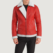 Francis B-3 Zwart Leren Bomberjack voor Heren – alternate product view 4