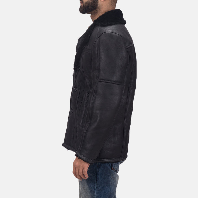 Furcliff Double Face Shearling Leren Jas voor Heren