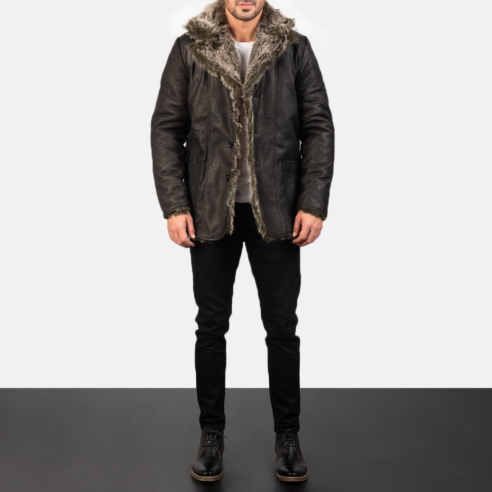 Furlong Leren Jas Beige Leren Jas voor Heren – alternate product view 3