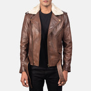 
Ambachtelijke zoomafwerking op Furton Black Leather Biker Jacket