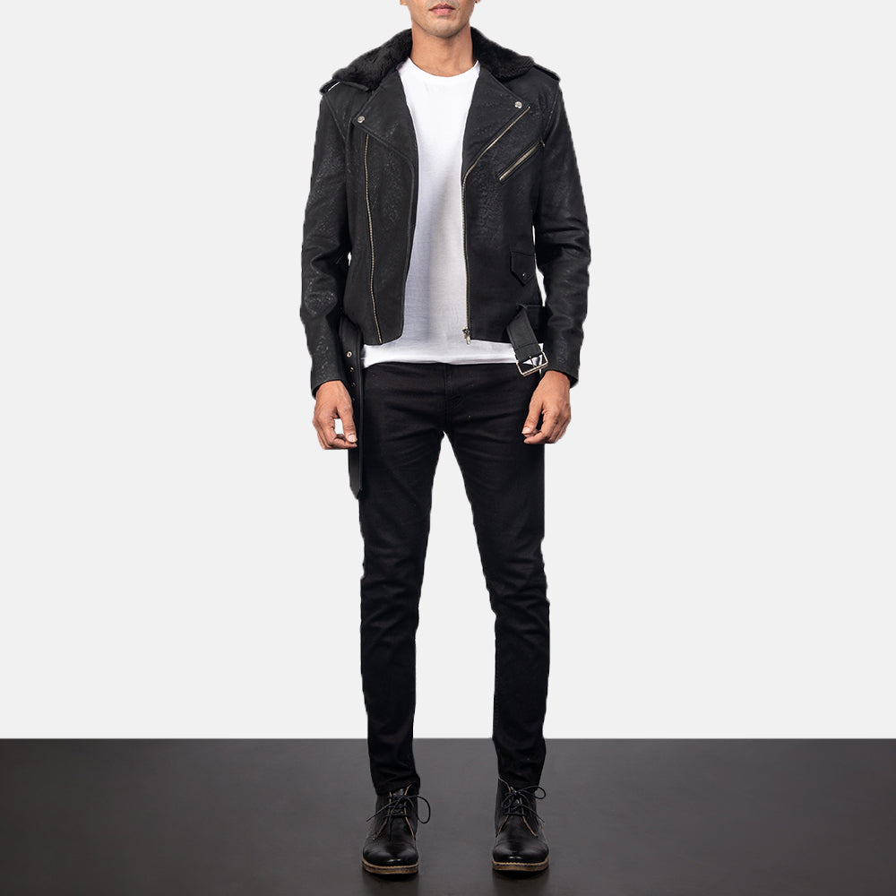 
Furton Leren Bikerjack voor Heren – alternate product view 3