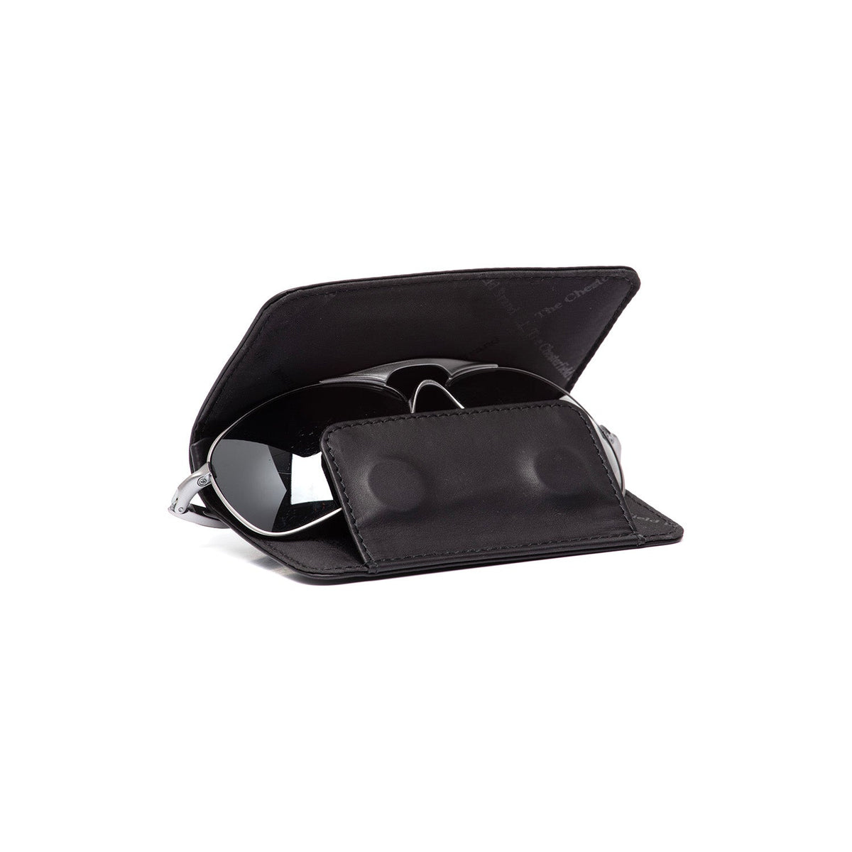 Glasses Case Maplewood voor Dames in Classic 100% Full-Grain Leather - Front Profile View &amp; Tailored Silhouette | Buy Online