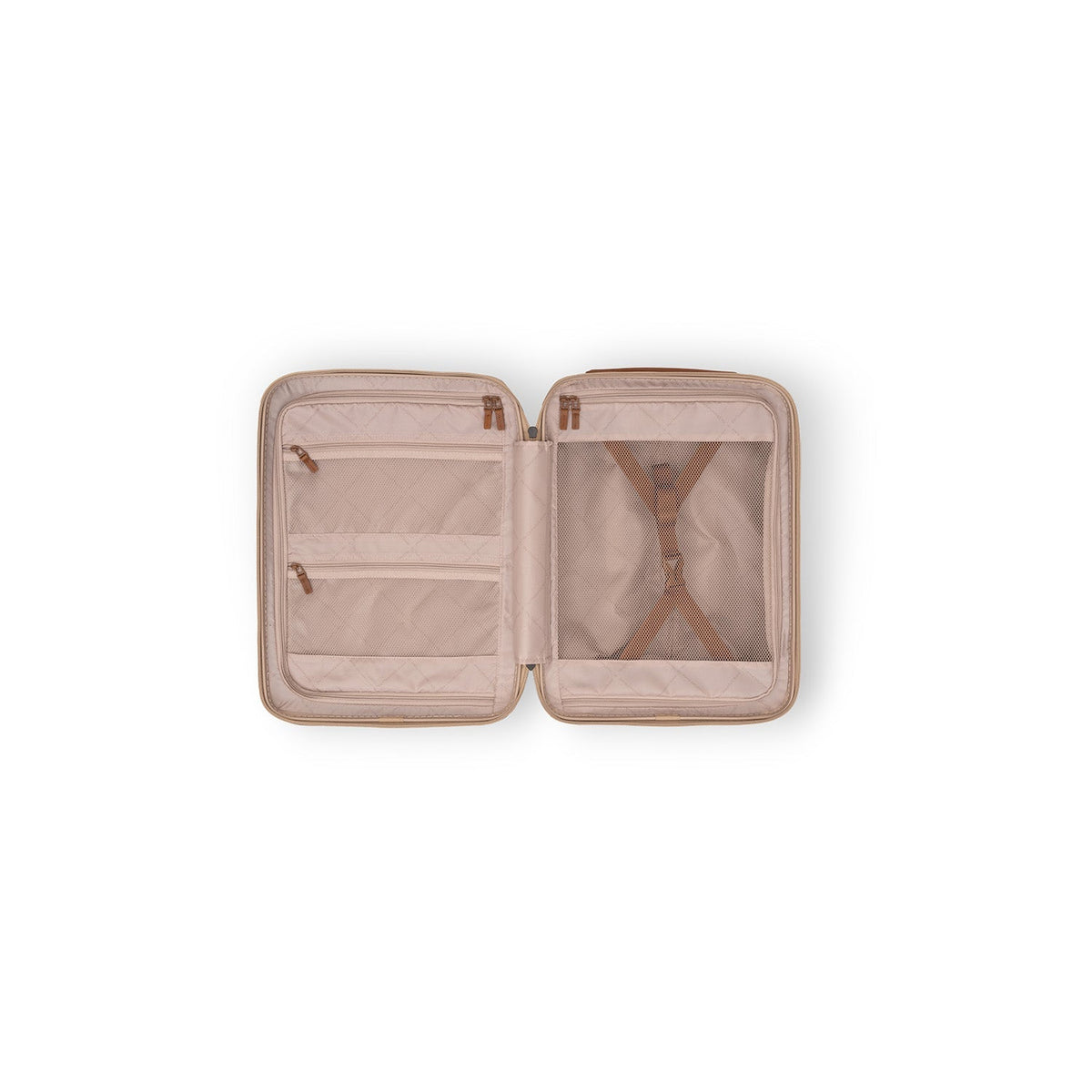 
Detailopname of Classic Collar & Heavy-Duty Zipper Hardware on Hand Luggage Suitcase Front Pocket Zuna voor Dames voor Dames