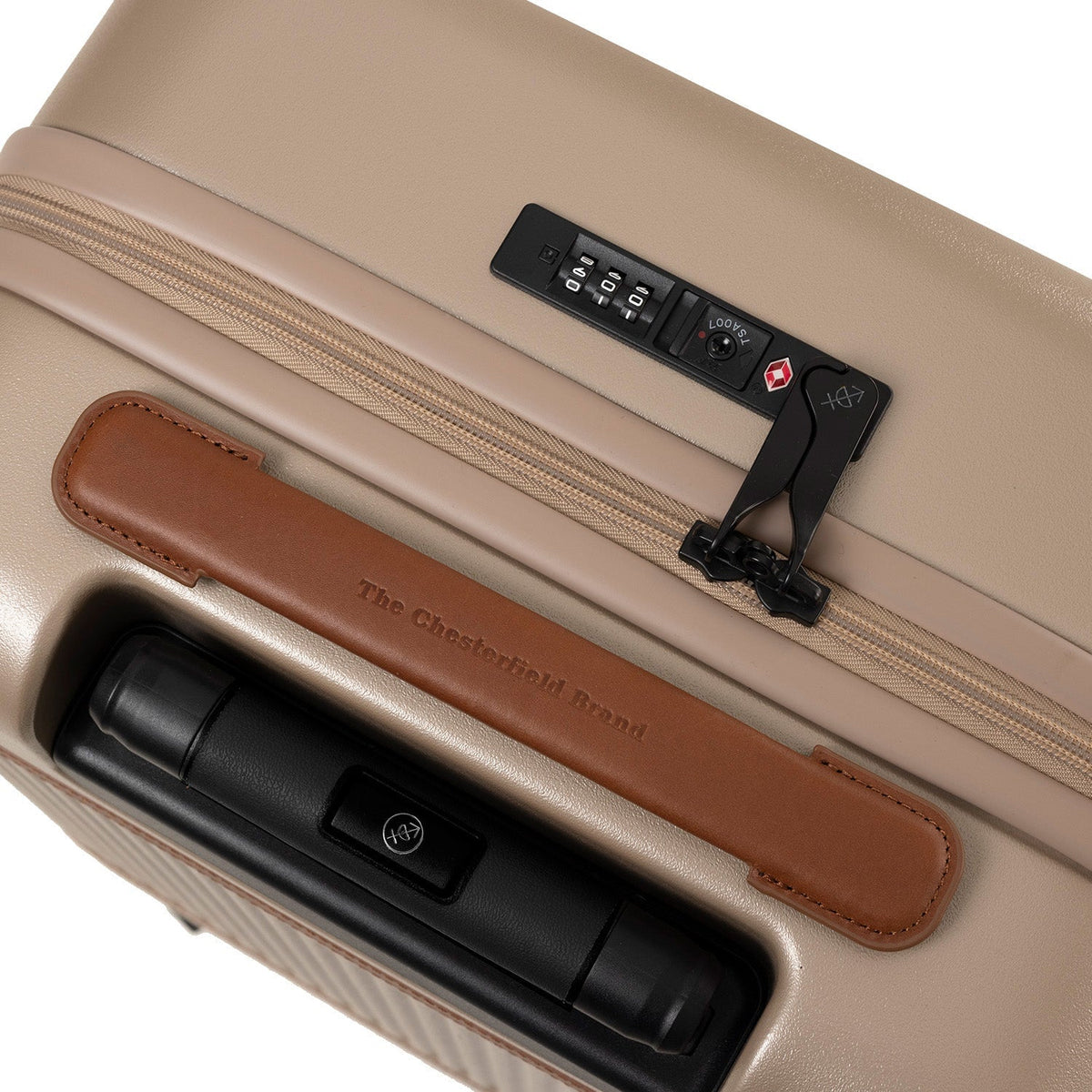 
Tailored Rib Cuffs & Hem Craftsmanship Construction Detail on Hand Luggage Suitcase Zuna voor Dames voor Dames
