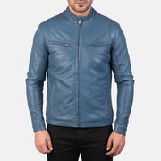 Ionic Leren Bikerjack voor Heren – alternate product view 4