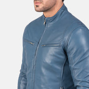 Ionic Leren Bikerjack voor Heren – alternate product view 6