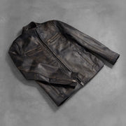 Ionic Leren Bikerjack voor Heren – alternate product view 7