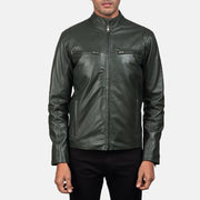 Ionic Leren Bikerjack voor Heren – alternate product view 3
