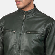 Ionic Leren Bikerjack voor Heren – alternate product view 6