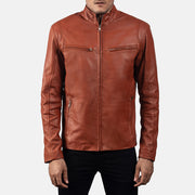 Ionic Leren Bikerjack voor Heren – alternate product view 1
