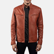 Ionic Leren Bikerjack voor Heren – alternate product view 4
