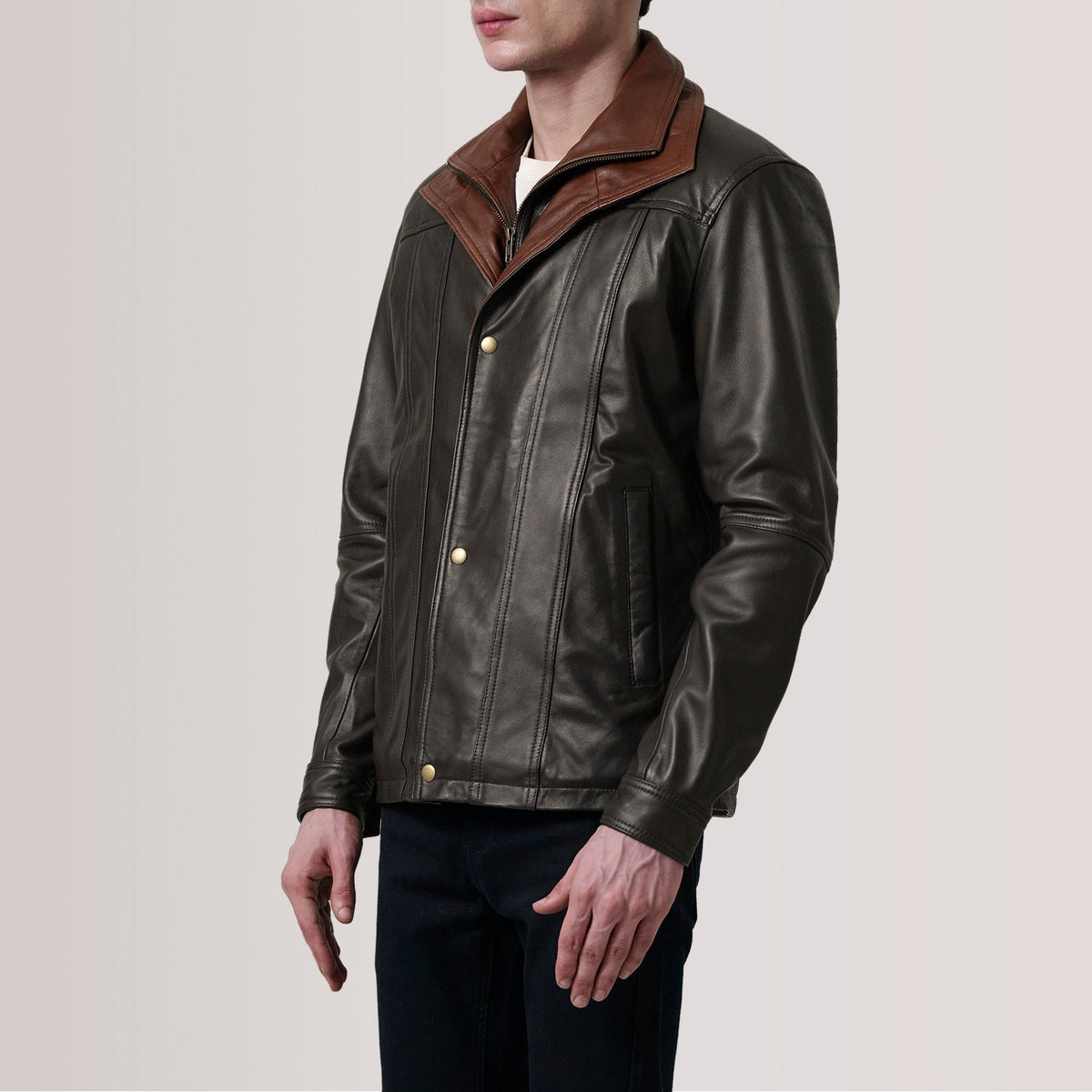 Klen Leren Jas voor Heren – alternate product view 3