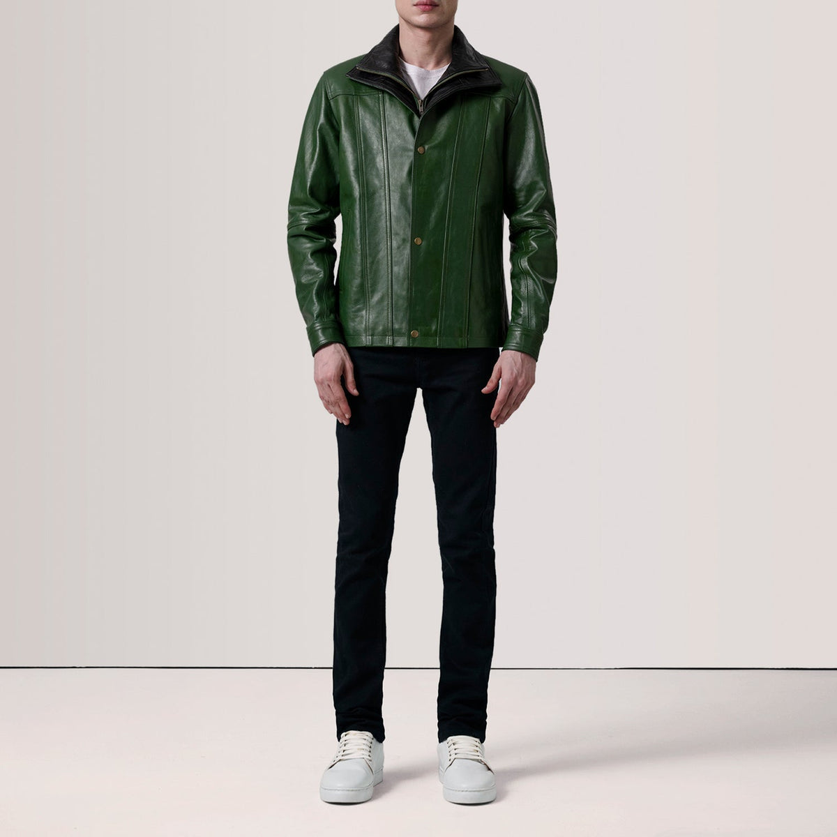 Klen Leren Jas voor Heren – alternate product view 2