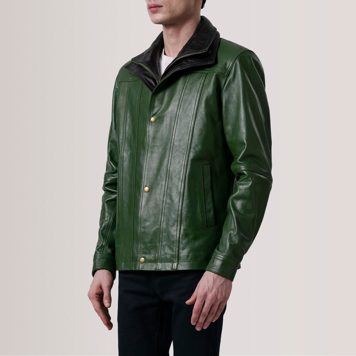 Klen Leren Jas voor Heren – alternate product view 3