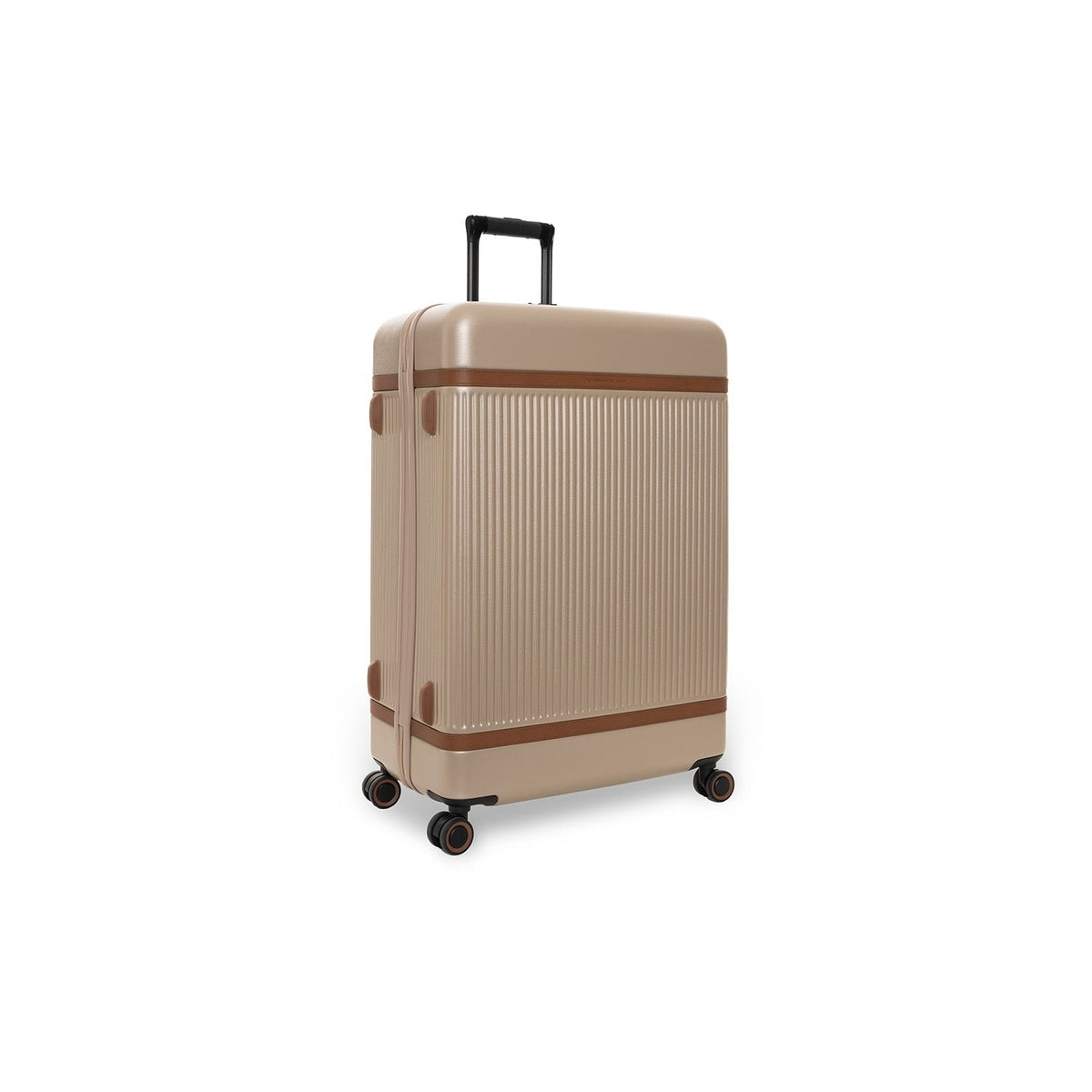Large Suitcase Zuna voor Dames in Classic 100% Full-Grain Leather - Front Profile View &amp; Tailored Silhouette | Buy Online
