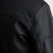 Lavendard Leren Bikerjack voor Heren – alternate product view 5