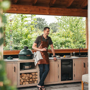 
Leather Apron Churrasco voor Dames voor Dames - Zijaanzicht met ergonomische mouwsnede