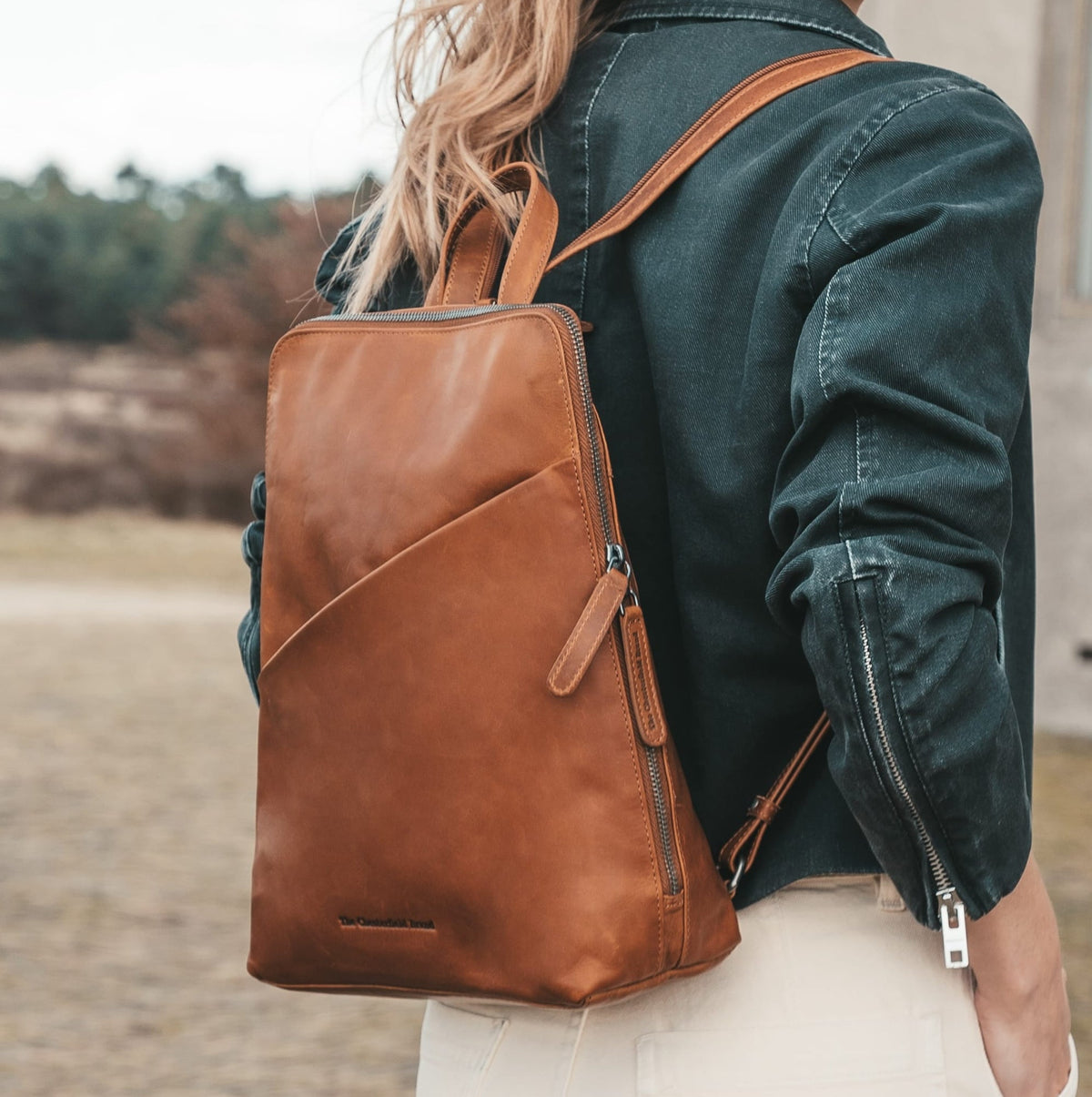 Amanda Full-Grain Leather Backpack voor Dames – alternate product view 2