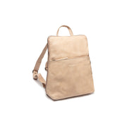 Bern Full-Grain Leather Backpack voor Dames in Classic 100% Full-Grain Leather - Full Exterior Front Profile View | Buy Online