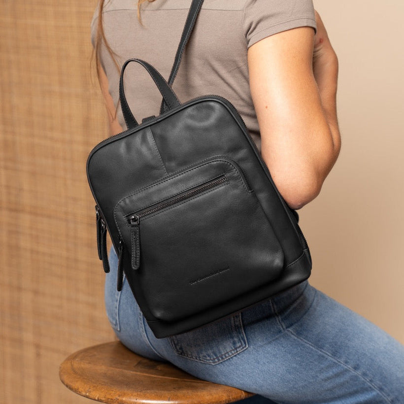Floran Full-Grain Leather Backpack voor Dames