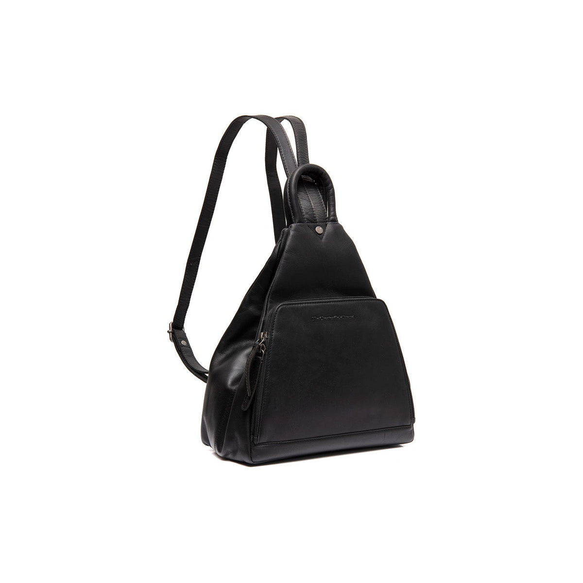 Howard Full-Grain Leather Backpack voor Dames in Classic 100% Full-Grain Leather - Full Exterior Front Profile View | Buy Online